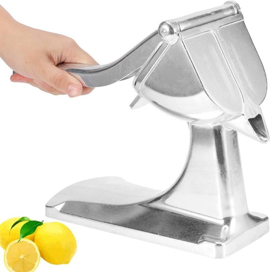 Handpers voor Citrusvruchten, Handmatige Fruitjuicer, Lemon Squeezer, Pers voor Sinaasappel en Limoen, Keukenaccessoire van Aluminium voor Vers Sap van Merkloos