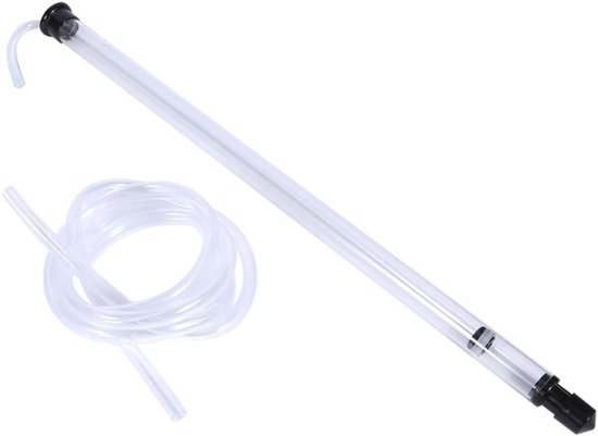 Handpomp voor Siphon met Verhoogde Caliber - Perfect voor Bier, Wijn en Vloeistoffen met Slang en Plastic Accessoires - 44 cm Lang van Merkloos