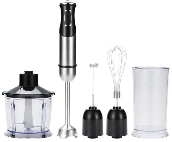 Handstaafmixer - 5-in-1 Mixerset 1000W - Krachtige Mixer met Turbo, Variabele Snelheid, Hakker, Garde & Melkopschuimer - 1 Stuk van FLITI