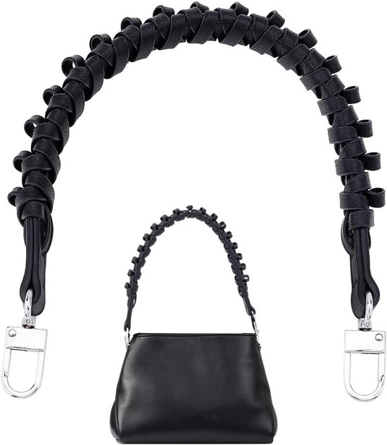Handvat voor Portemonnee met Draaibare Gesp, 43.5 cm, Vervangbaar Leer, DIY Handtas Accessoire, Sterke en Duurzame Straps van Merkloos