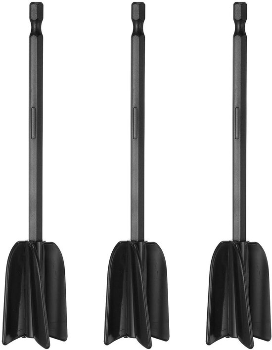 Hars Mixer Peddels - Roerstaafjes Epoxy - Materialen Mengen - Spiraalvormig Ontwerp - 165 cm - Zwart