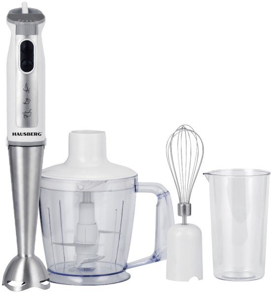 Hausberg Blenderset 1000W Wit HB-7700AB van Hausberg