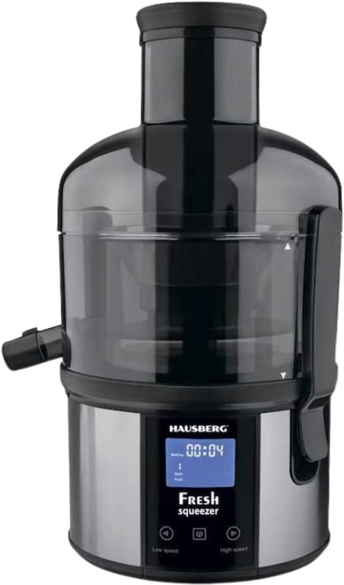 Hausberg Digitale Fruitpers HB‑7545IN – 1000W – 1L – Krachtige Sapcentrifuge – Zwart van Hausberg