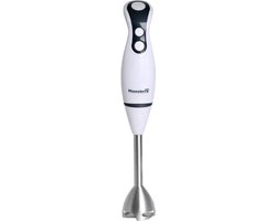 Hausberg HB-7672AB Staafmixer 300 W | 2 Snelheden | RVS Mixstaaf | Compact & Wit Hand-Blender van Hausberg