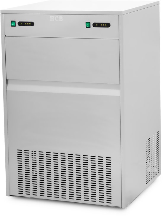 HCB® - Professionele Horeca IJsblokjesmachine - 100 kg p/d - RVS / INOX - 230V - IJsblokjes machine - 61.2x68x104 cm (DxBxH) - 73 kg - 2984 van Merkloos