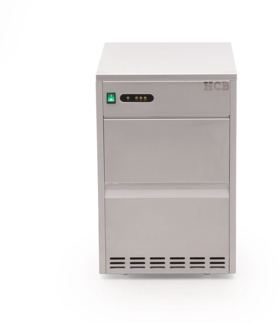 HCB® - Professionele Horeca IJsblokjesmachine - 24 kg p/d - RVS / INOX - 230V - IJsblokjes machine - 47x33x58 cm (DxBxH) - 21 kg - 2980 van Merkloos