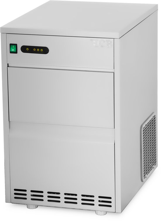 HCB® - Professionele Horeca IJsblokjesmachine - 30 kg p/d - RVS / INOX - 230V - IJsblokjes machine - 51x39.8x62.5 cm (DxBxH) - 26 kg - 2982 van Merkloos