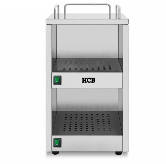 HCB® - Professionele RVS / INOX Kopjeswarmer - 72 kopjes - Horeca koppenwarmer - 15 kg - 2798