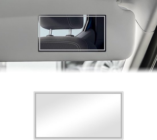 HD Make-up Spiegels voor Auto, Zelfklevende Vanity Mirror, Universele Cosmetische Spiegels voor Perfecte Make-up onderweg van Merkloos