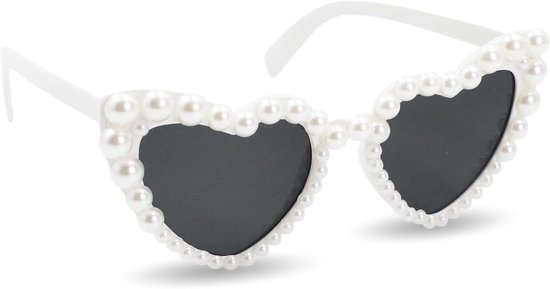 Heart Frame Zonnebril in Pareltint - Trendy Accessoire voor Zomer, Strandfeesten en Festivals in Roze en Magenta