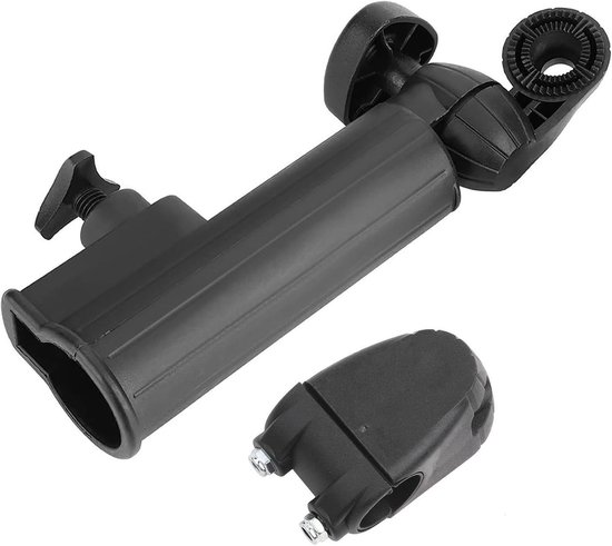 Heavy Duty Golf Push Cart Paraplu Houder met Verstelbare Hoek, Universele Trolley Accessoire voor Golfkar en Rollator van Merkloos