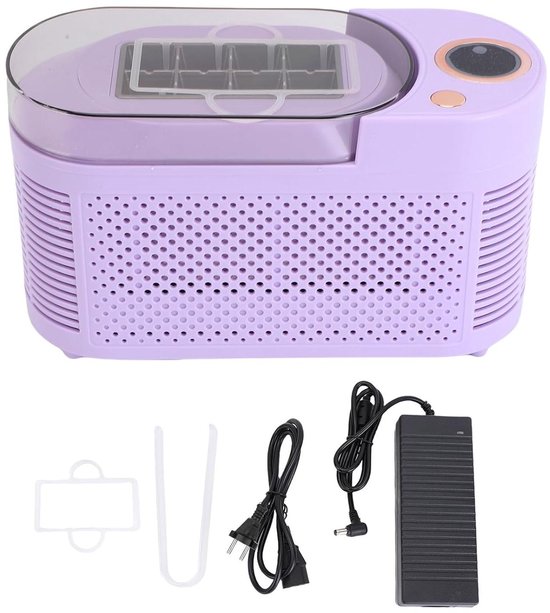 HEEPDD Portable Ice Maker Countertop Ice Maker Machine Compact Mini voor Thuiskantoor Kamperen met 8 Kubussen in 10 Minuten Automatisch Bin Car Home (EU-stekker)