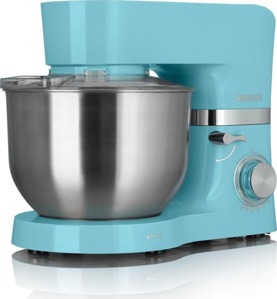 Heinrich´s HKM 6278 - keukenmachine - 1300 Watt - XL - blauw. van Heinrich's