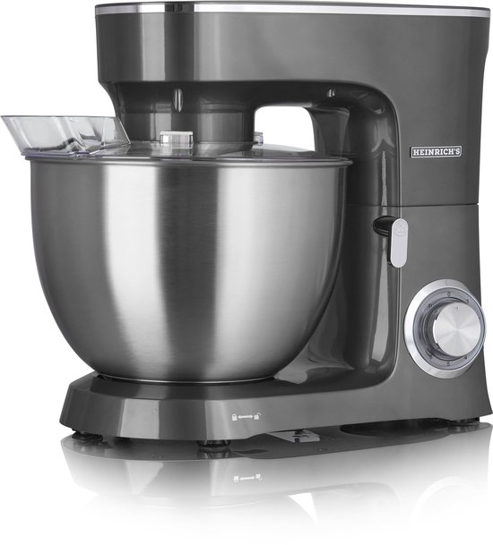 Heinrich´s HKM 8078 - keukenmachine - 1400 Watt - XXL - antraciet. van Heinrich's