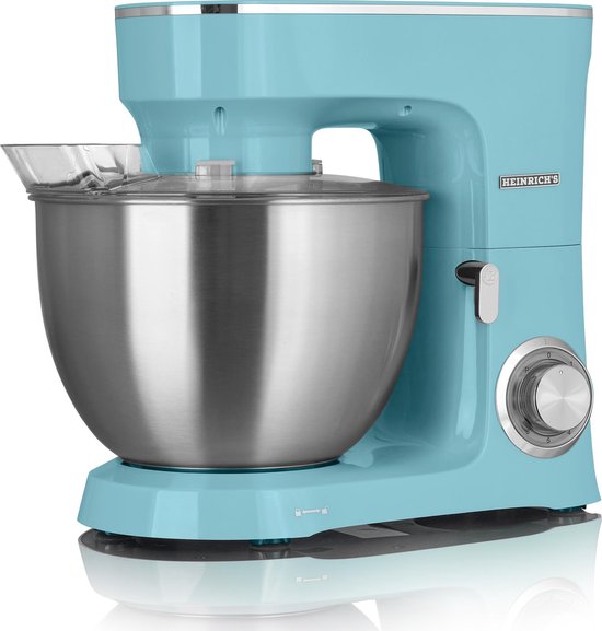 Heinrich´s HKM 8078 - keukenmachine - 1400 Watt - XXL - blauw. van Heinrich's