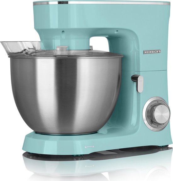 Heinrich´s HKM 8078 - keukenmachine - 1400 Watt - XXL - mintgroen. van Heinrich's
