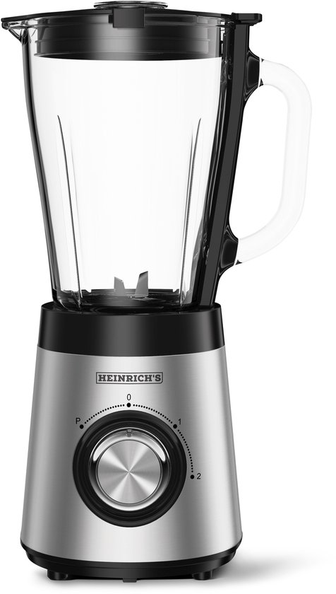 Heinrich's HPM 8163 - Blender - Universele Mixer - RVS - glazenkan - 500W van Heinrich's