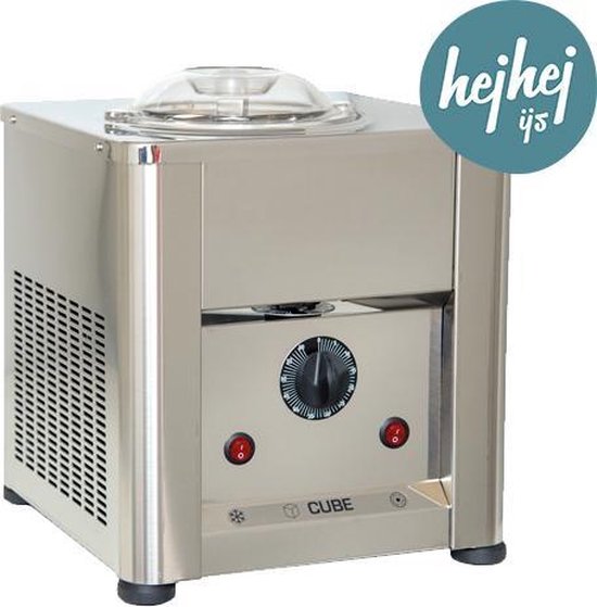 hej hej | CUBE 1.5 ijsmachine | Zelfvriezend | RVS van Merkloos