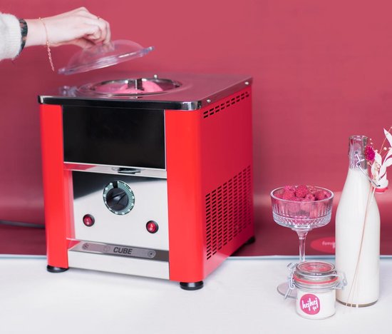 hej hej | CUBE 750 ijsmachine | Zelfvriezend | Imperial Red van hej hej