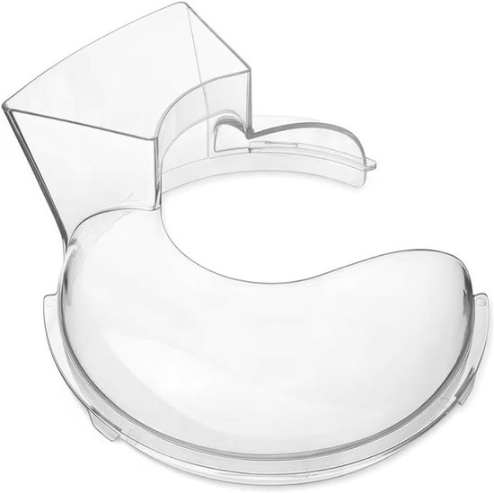Heldere splash guard met vulopening voor 4.5-5QT mixers, accessoires voor keukenmachines en vleesmolen van Merkloos
