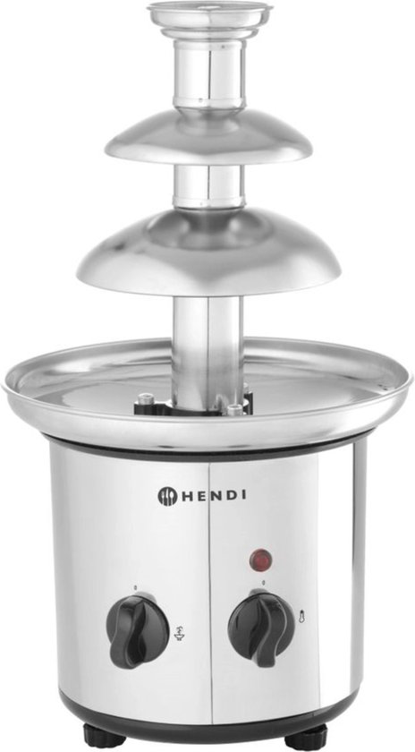 HENDI Chocoladefontein – 3 lagen – roestvrij staal – 1-1,5 kg capaciteit – 230V/170W