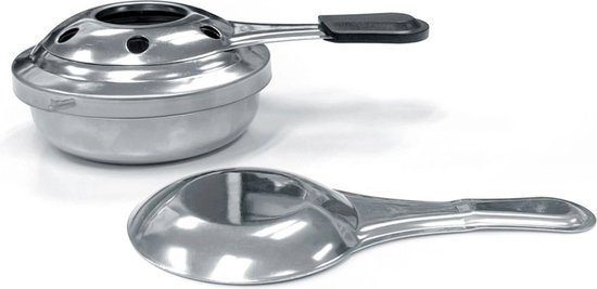 HENDI Fonduebranders – set van 2 – roestvrij staal – Ø92x(H)40mm
