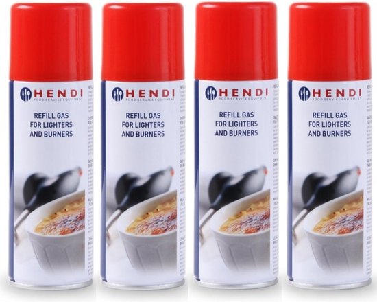 Hendi Gas Navulling 200ml ( Set van 4 ) van HENDI