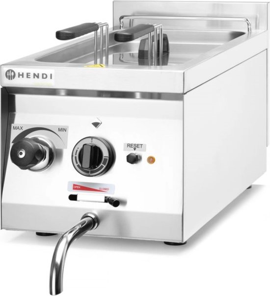 HENDI Pastakoker - 10L - Roestvrij staal - Temperatuurregeling - Inclusief manden - 230V/3500W van HENDI