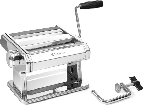 Hendi - Pastamachine Kitchen Line - Met Zwengel en Tafelbevestiging - Max. breedte: 14cm van Hendi