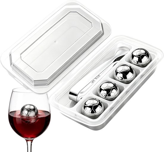 Herbruikbare IJsblokjes - Whisky Koeling - Dranken Koelen - Verdunningsvrij - 4 stuks - Zilver