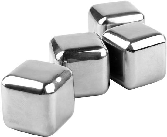 Herbruikbare IJsklontjes van Roestvrij Staal voor Perfect Gekoelde Dranken van Merkloos