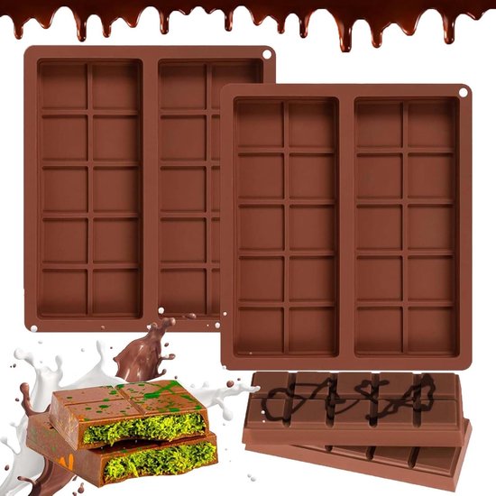Herbruikbare silicone chocoladevormen met 20 vakjes - Perfect voor het maken van bonbons, snoep en desserts van Merkloos