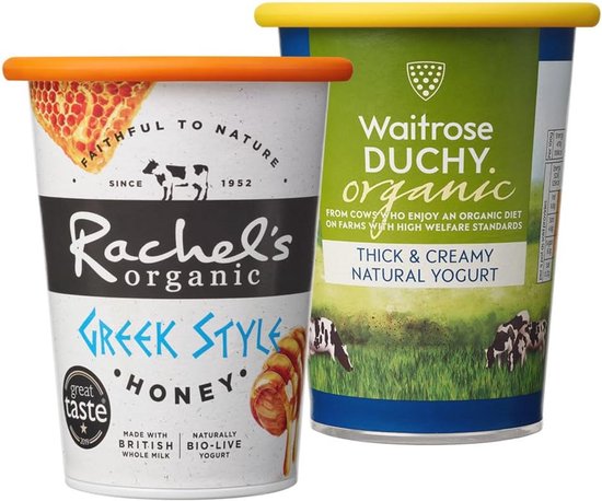 Herbruikbare siliconen deksels voor yoghurt- en roompotten - Luchtdicht en vaatwasmachinebestendig van Merkloos