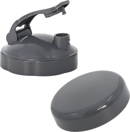 Hersluitbare Bekerdeksels En Flip Top To-Go-Deksel - 2Stuks - Vervangende Onderdelen Geschikt Voor 600w En 900w Nutribullet Blender 32/24/18oz-Bekers Bekerdeksels - Met Rubberen Pakking - Zegel - Voor Onderweg van Nutribullet