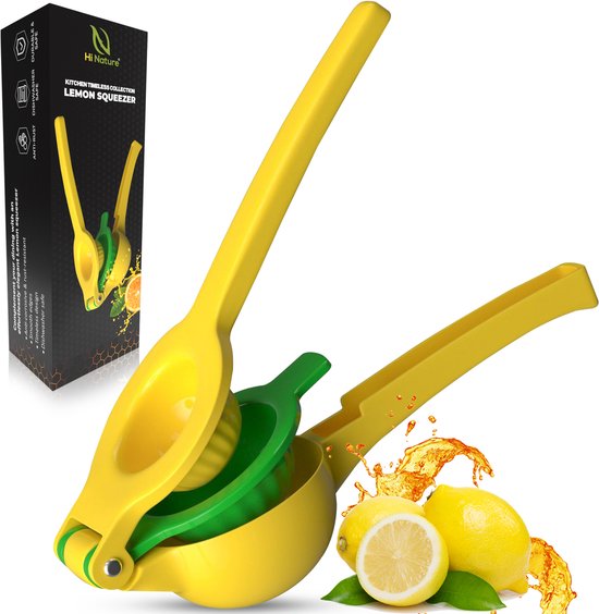 HI NATURE™ Citruspers - Citroenpers - Limoenpers - Handmatige Citroenpers - Lemon squeezer - Citrusknijper - Fruitpers - Sinaasappelpers van hi