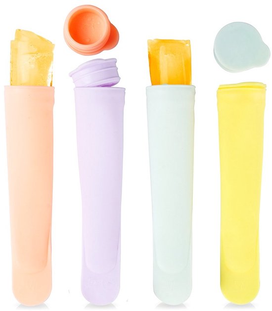 HiT Serie - Siliconen IJsjesvorm - 100ml - 4 Stuks - Pastelkleuren van Merkloos