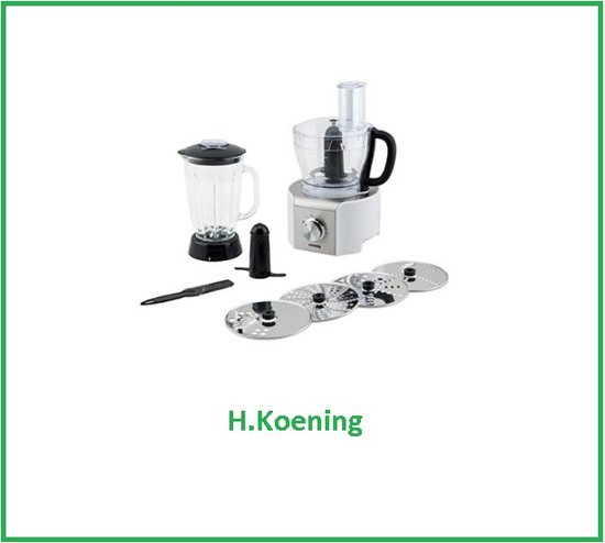 H.Koenig Génie8 MX18 White - keukenmachine - 800 W - wit van Merkloos