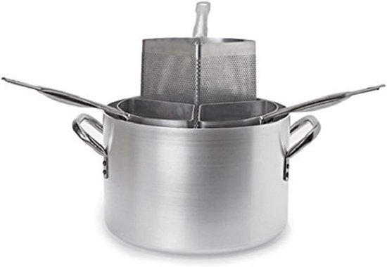 Hoge Pastapan 3-delig Geperforeerd 36 cm van hoge