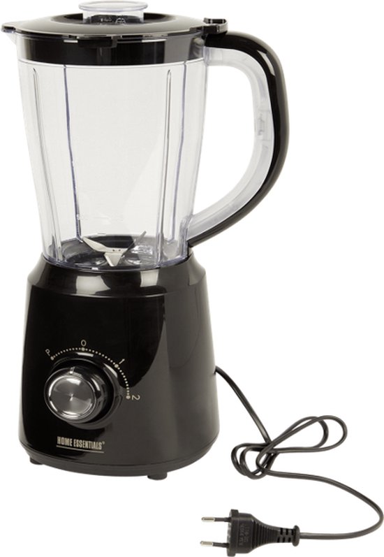 Home Essentials Krachtige Blender - 1,5 Liter - 500W - 2 Snelheden - Wit/Zwart