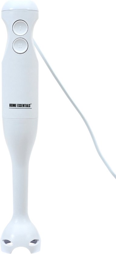 HOME ESSENTIALS Staafmixer-easy cleaning- 2 snelheden-RVS messen-350 w-wit van Home Essentials