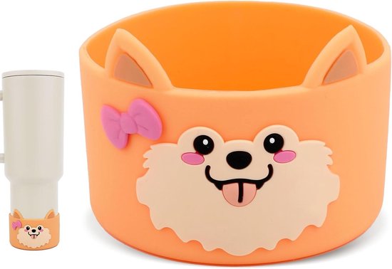 Hondenboot voor 40/30oz Tumbler, Siliconen Beschermhoes voor Onderkant, Antislip en Krassenbestendig Accessoire voor Drinkbekers van Merkloos