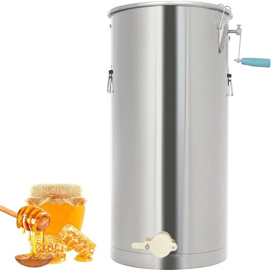 Honing Extractie - Honing Slinger - Bijenteelt Productie - Dubbel Frame Ontwerp - 225 kg Capaciteit - Zilver