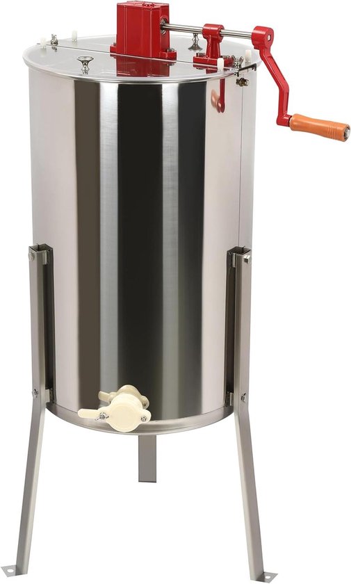 Honing Extractor - Honing Spinner - Honing Oogsten - Handmatige Bediening - 4 Frames - Zilver