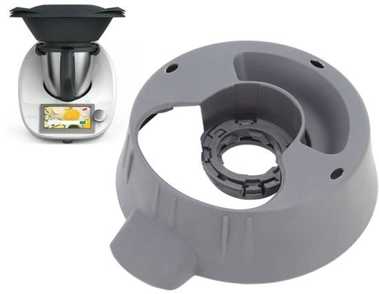 Hoofdpan Basis voor Thermomix TM5 TM6, Bevestiging Beker Ring Basis Ring Moer Basis met Safe Lock Duurzame Blender Accessoires Blender Onderdeel vervanging voor Thermomix Vorwerk van Merkloos