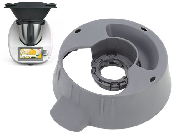 Hoofdpan Basis voor Thermomix TM5 TM6, Thermomix Bevestiging Beker Ring Basis Ring Moer Basis met Safe Lock Duurzame Thermomix Blender Accessoires Blender Onderdeel vervanging voor Thermomix Vorwerk van Merkloos