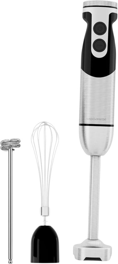 Hoogvermogen Staafmixer 400W met 3-in-1 Hulpstukken – Ergonomisch Ontwerp en Instelbare Snelheidsregeling