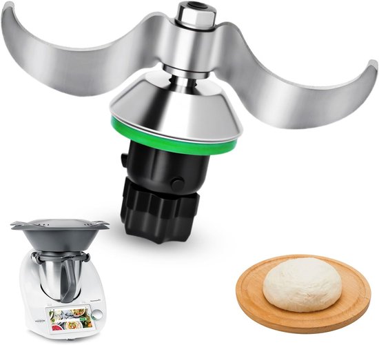 Hossom - Thermomix TM6/TM5 - vervangonderdelen voor deegmes - roestvrijstalen deegmixmes - zonder deegresten en vuilverontreiniging - Thermomix accessoires TM6 TM5 van Merkloos