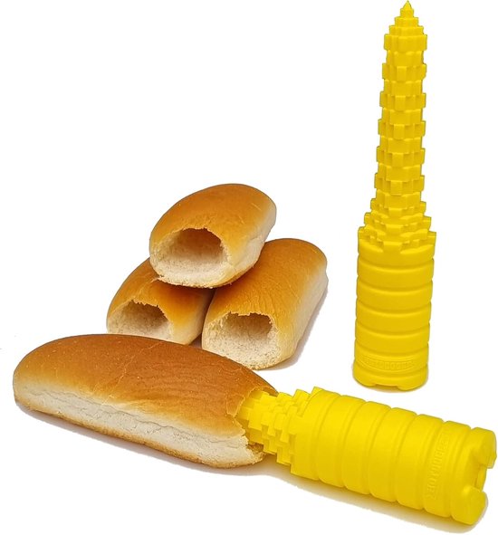 Hotdogger - Hotdog Bun Driller Perfect voor grillen en BBQ, ideale maat voor brats en andere worsten - 2 stuks