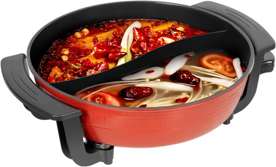 Hotpot - Hotpot Electrisch - Hotpot Pan - Rood - 39cm x 39cm x 11cm