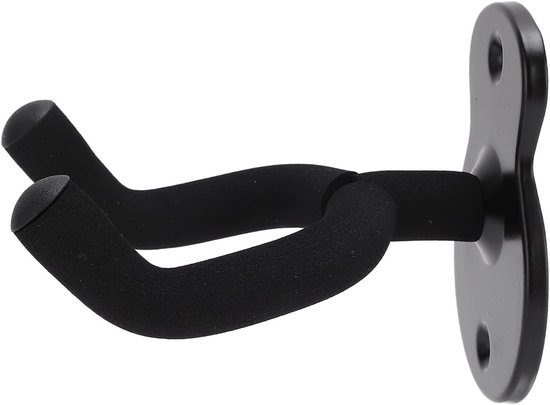 Houder voor Instrumenten, Universele Wandbeugel voor Gitaar, Viool en Ukulele met Schroef voor Studio en Muziekruimte - Mat Zwart van Merkloos